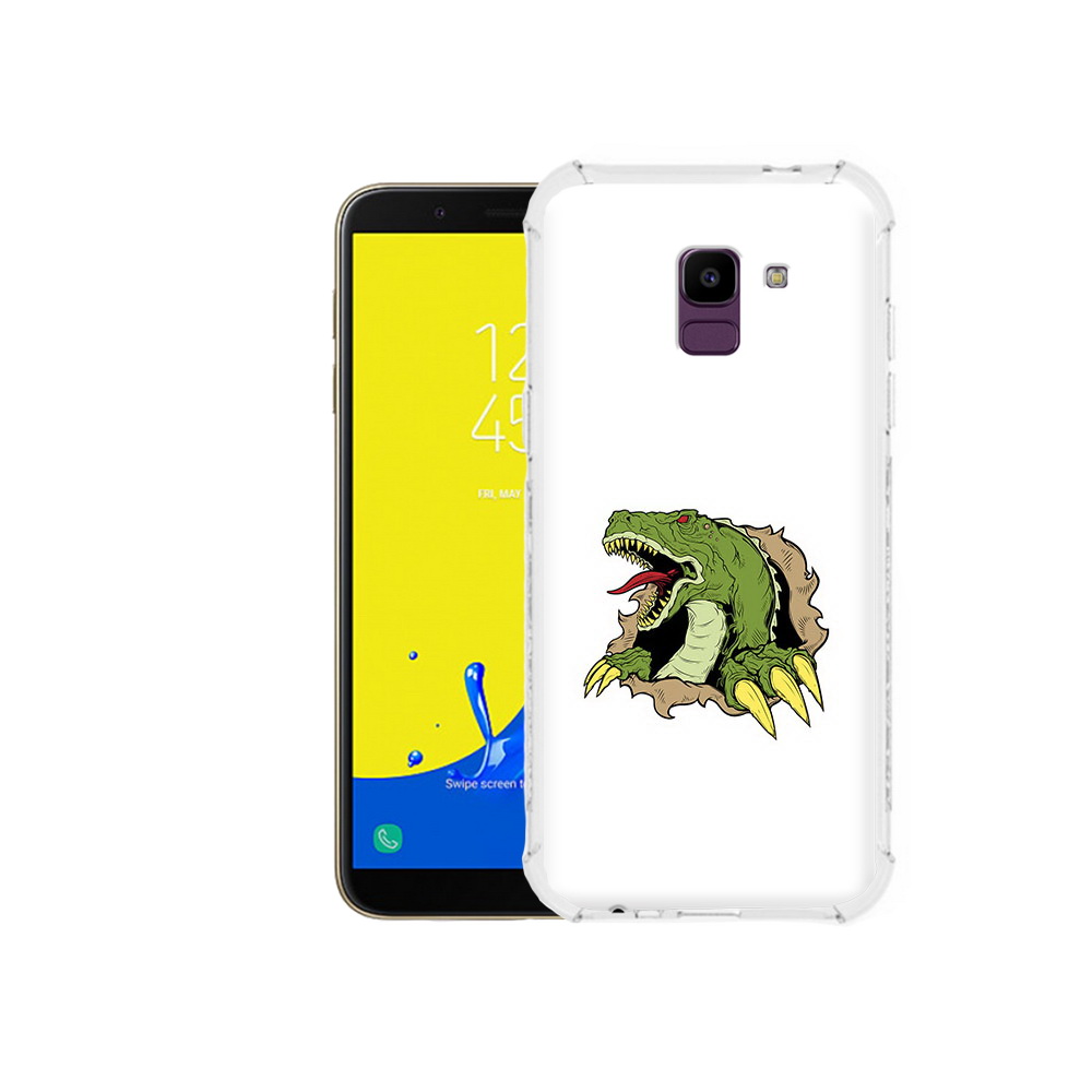 

Чехол MyPads Tocco для Samsung Galaxy J6 (2018) годзила, Прозрачный, Tocco