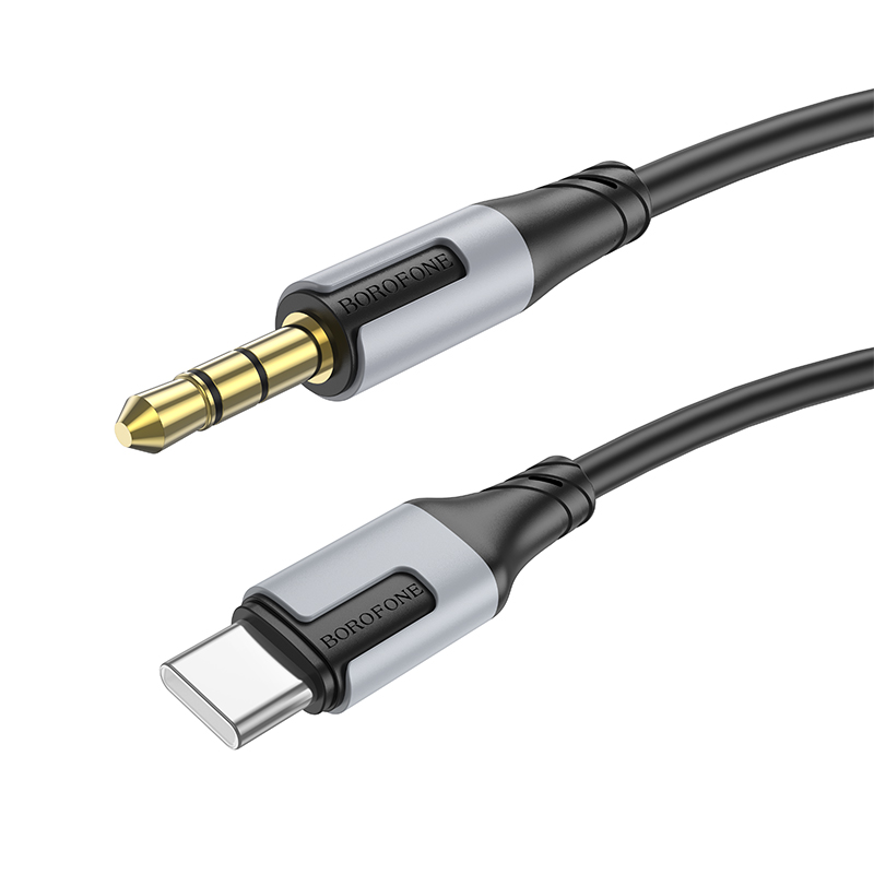 

Кабель BOROFONE BL19a черный 1м mini-Jack 3.5mm USB Type-C, BL19a