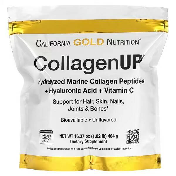 Купить CollagenUP + Hyaluronic Acid + Vit C Коллаген California Gold Nutrition 464 г