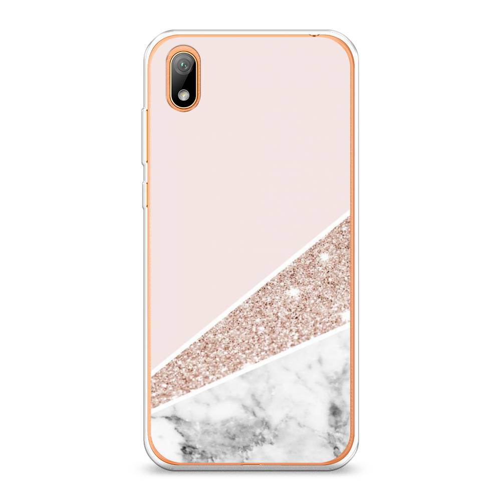 

Чехол на Huawei Y5 2019/Honor 8S/8S Prime "Блестящий розовый мрамор", 69050-3
