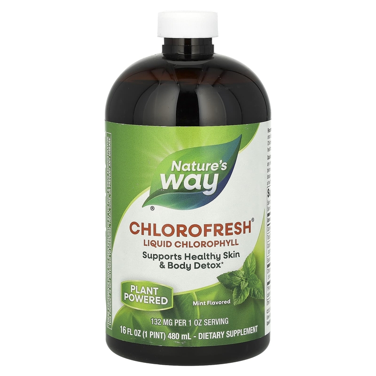 

Хлорофилл Chlorofresh Nature's Way 473 мл мята, Хлорофилл Chlorofresh