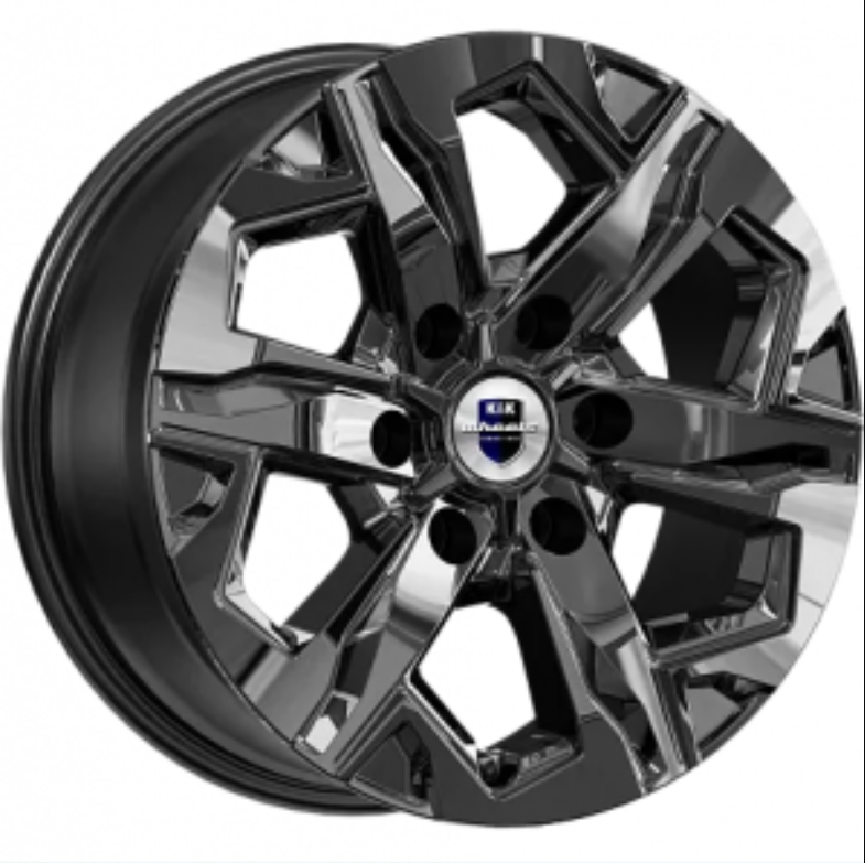 

Диск КиК Тейт 17 / 7.5J PCD 6x139.70 ET 45.00 ЦО 93.10 / Темно - серый глянцевый