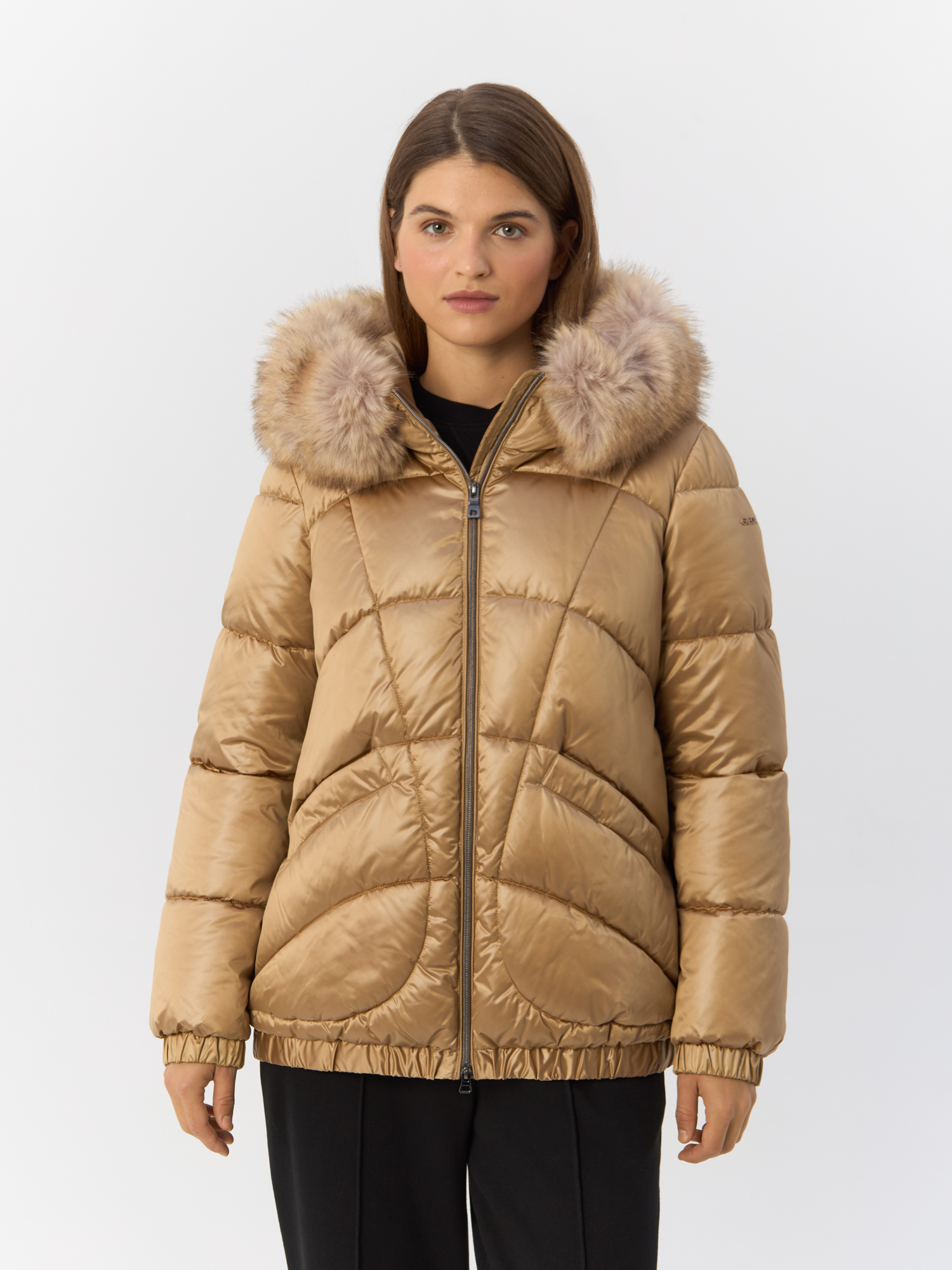 

Куртка женская GEOX Backsie W4628ST2843F5233 бежевая 40, Бежевый, Backsie