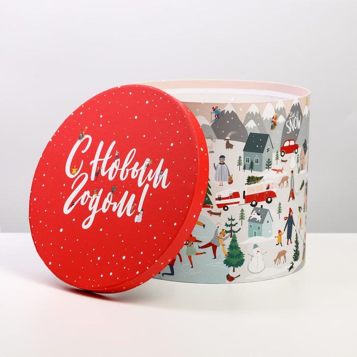 

Подарочная коробка Новогодние истории, 19.5 x 22 см, Разноцветный