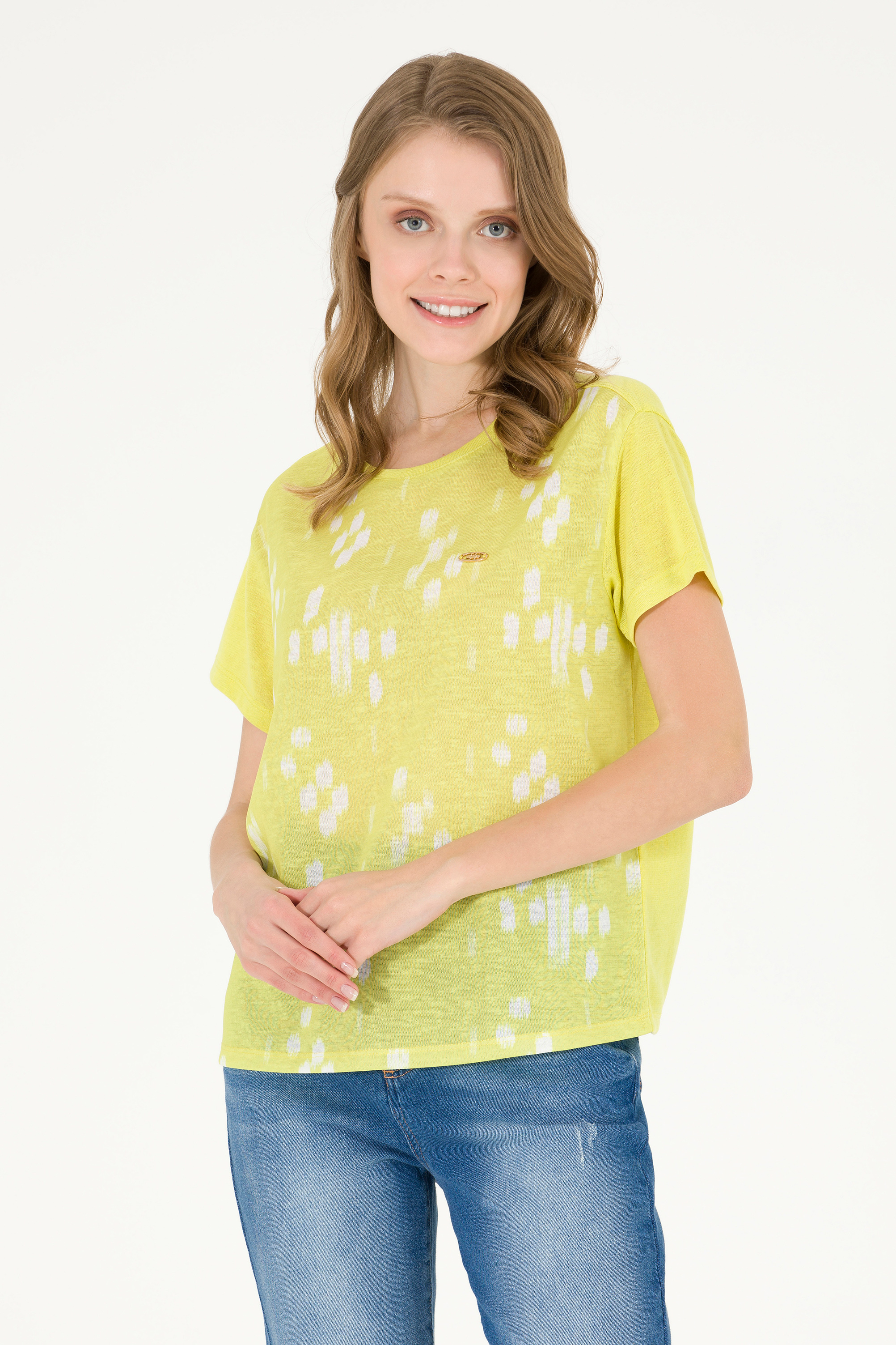 

Футболка женская U.S. POLO Assn. G082SZ0110MERY желтая XS, Желтый, G082SZ0110MERY