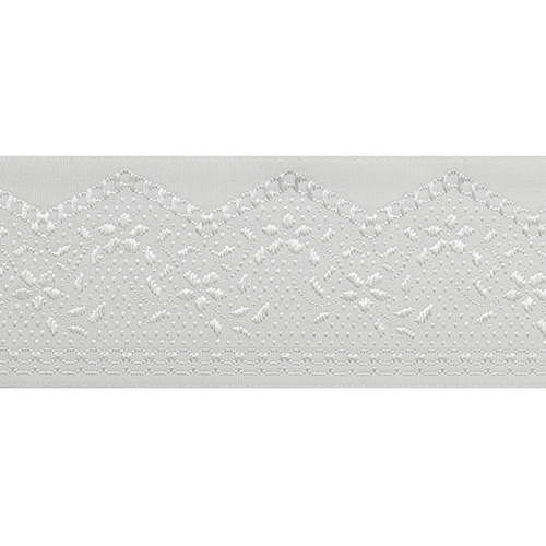 

Тесьма отделочная АЙРИС 35710, 35мм*10м (белый-серебро)