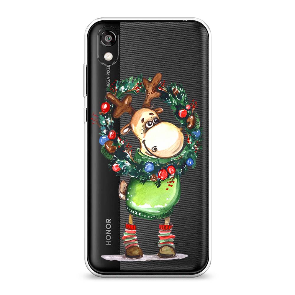 

Чехол на Honor 8S/8S Prime/Huawei Y5 2019 "Олень с новогодним венком", 69150-4