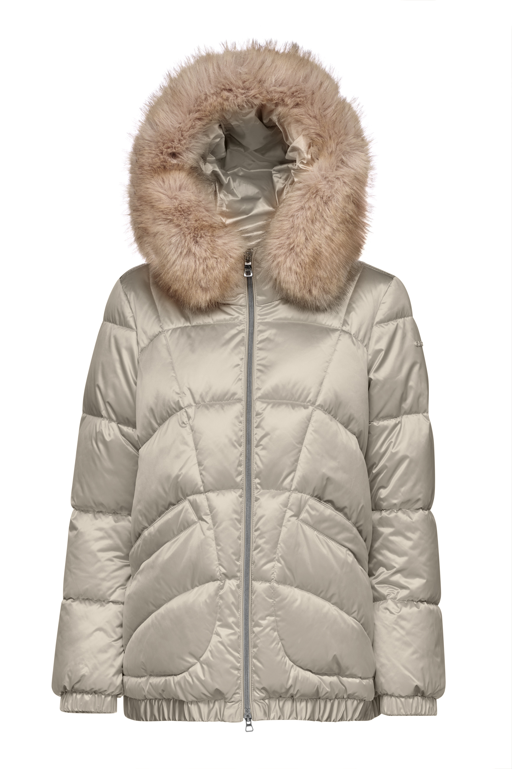 Куртка женская GEOX Backsie W4628ST2843F1723 серая 48 30790₽