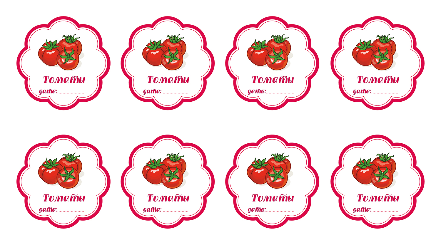 

НАКЛЕЙКИ ДЕКОРАТИВНЫЕ ВИНИЛОВЫЕ Divino Sticky Томаты