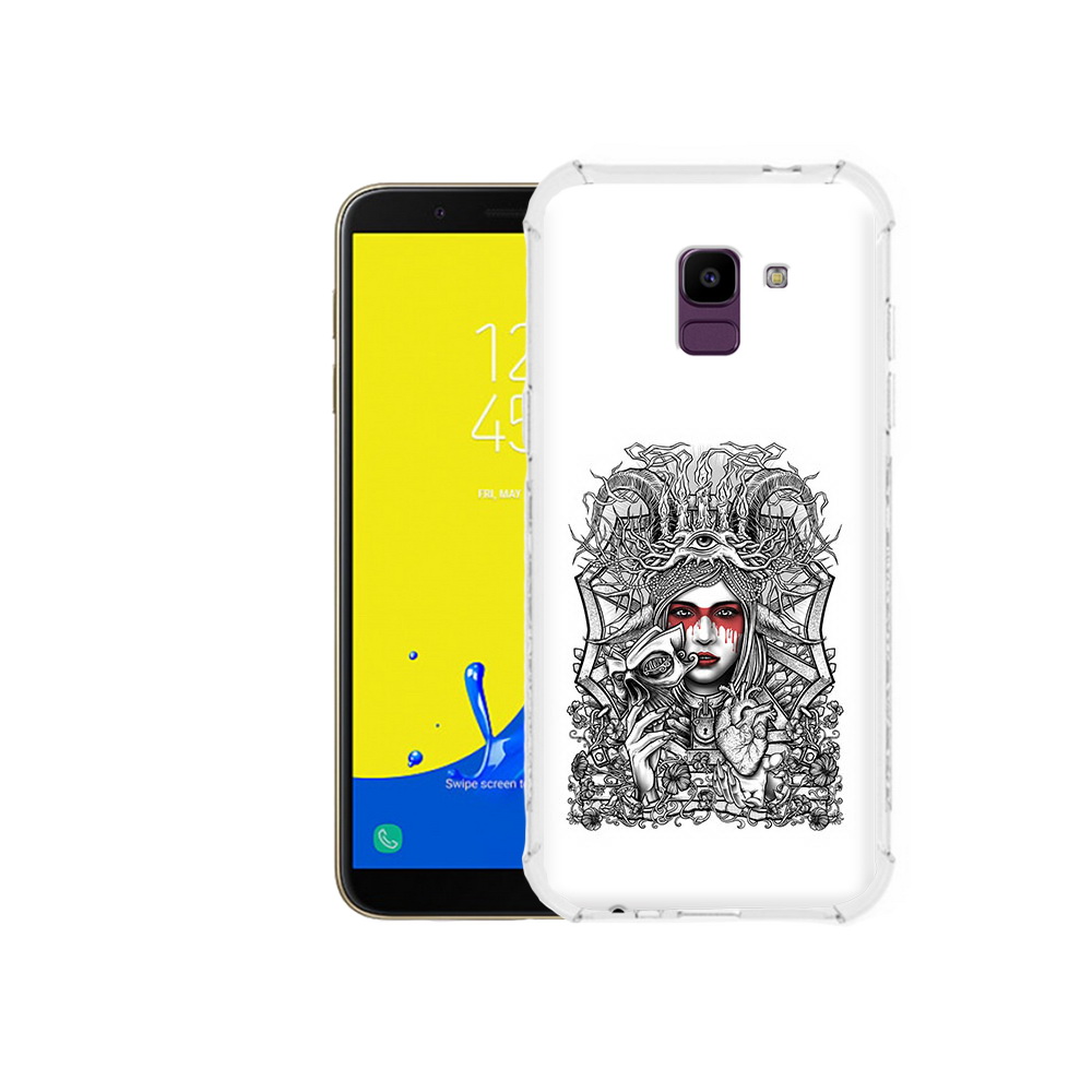 

Чехол MyPads Tocco для Samsung Galaxy J6 (2018) грусная девушка, Прозрачный, Tocco