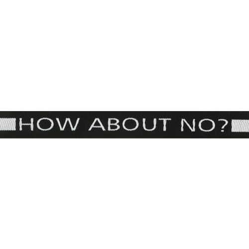 

Лента отделочная с надписью АЙРИС How about no 20мм*20м