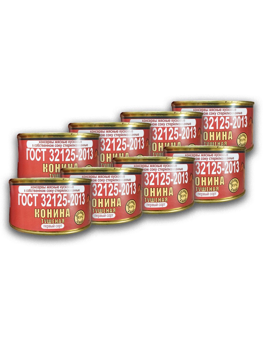 

Конина тушеная ОМКК кусковая, 325 г х 8 шт
