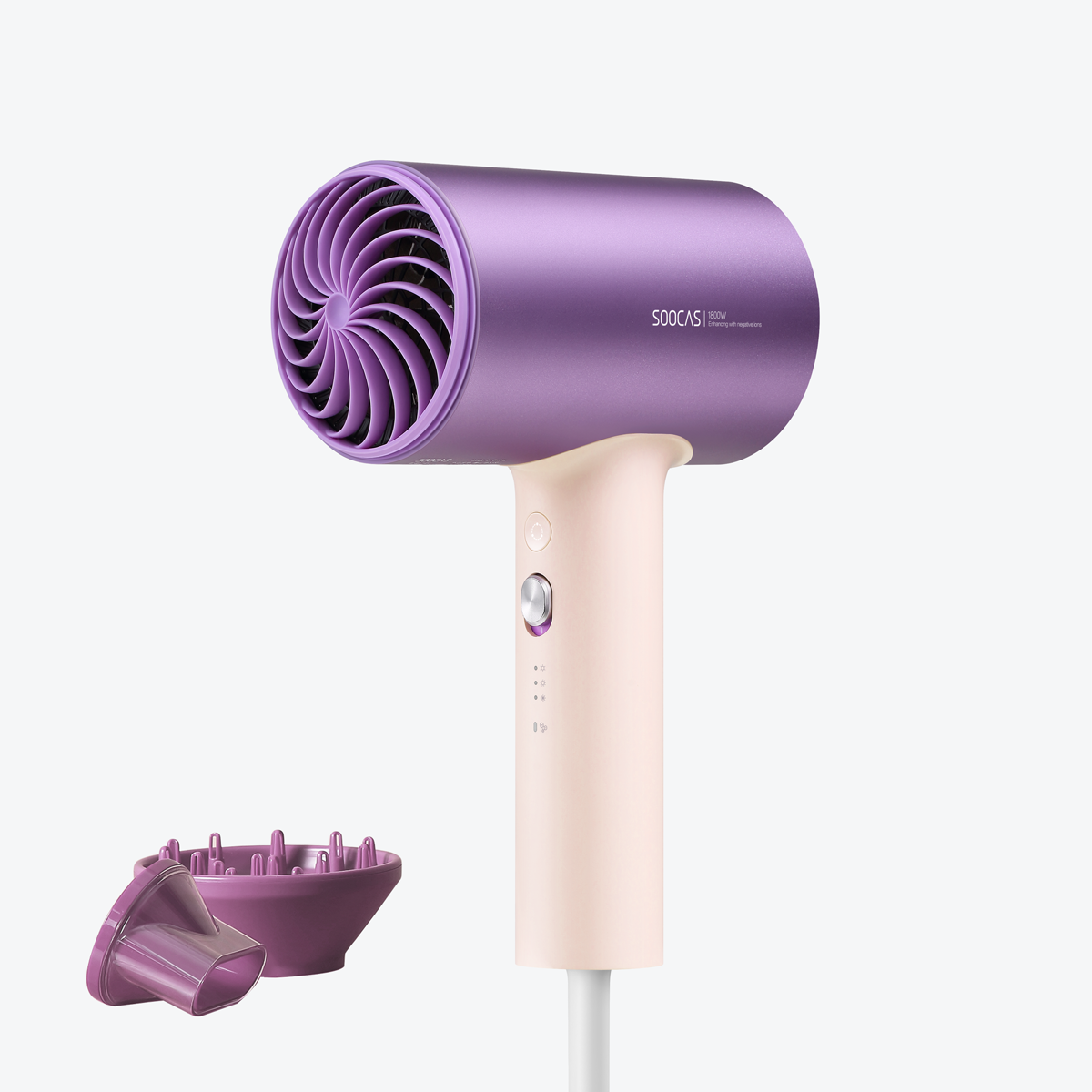 

Фен Soocas H5 1800 Вт фиолетовый, H5