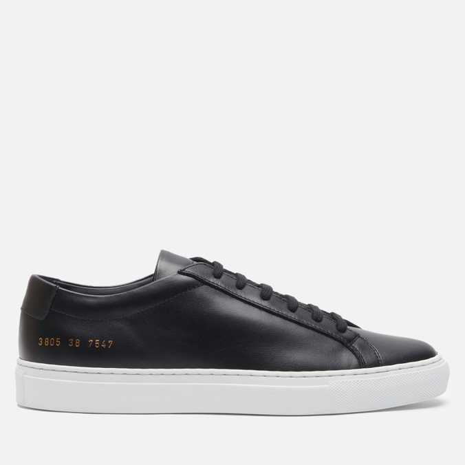 фото Кеды женские common projects original achilles low white sole черные 40 eu