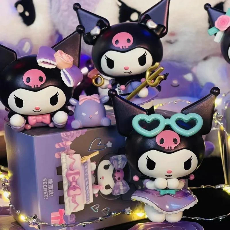 

Набор фигурок Hello Kitty персонажи Sanrio, Белый;черный, kuromi