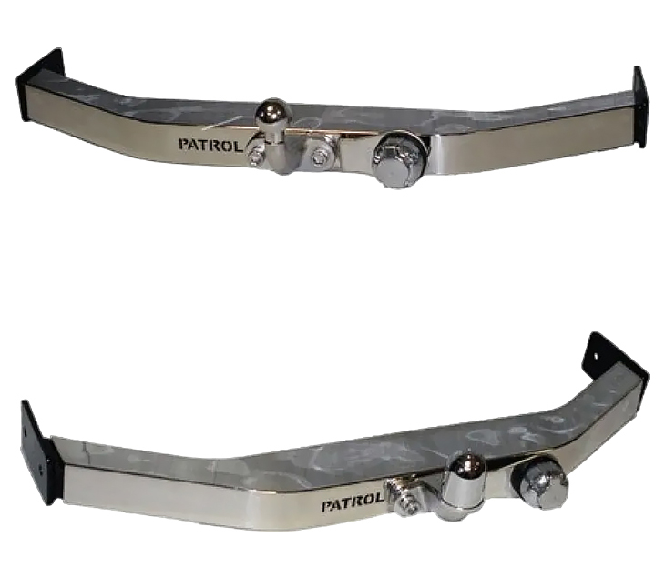 

Фаркоп с открытой оцинкованной балкой и накл из нержавеющей стали на Nissan Patrol, 15190008E