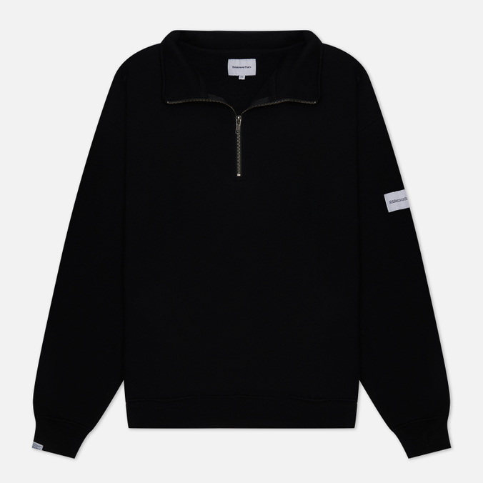 

Мужская толстовка thisisneverthat Half Zip Pullover чёрный, Размер S, Half Zip Pullover