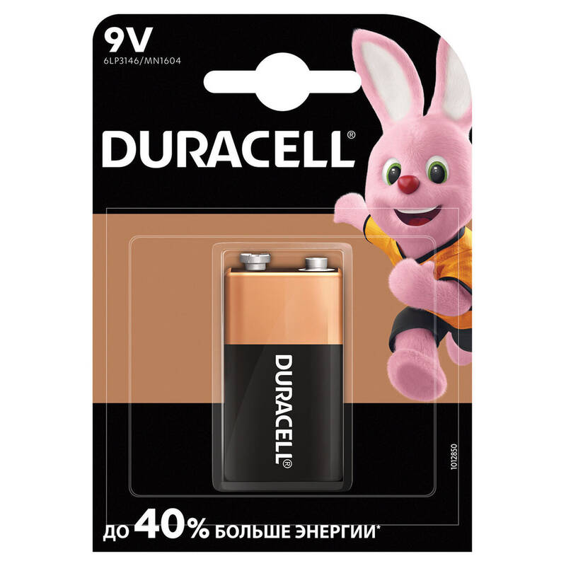 Батарейка Duracell Basic Крона 6LR61 BL1 Alkaline 9V CN