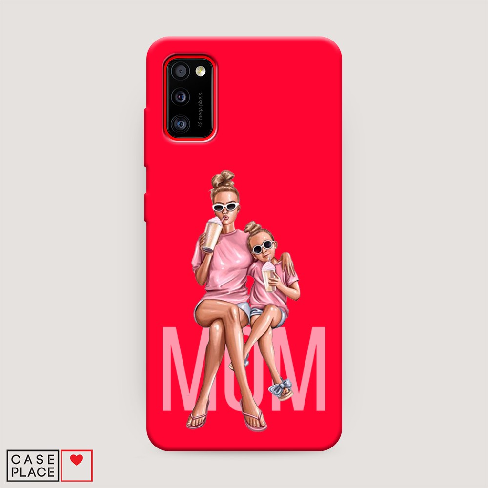 фото Матовый силиконовый чехол "lovely mom" на samsung galaxy a41 awog