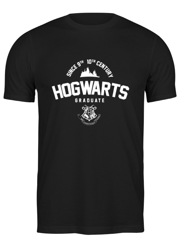 

Футболка мужская Printio Hogwarts graduate черная S, Hogwarts graduate