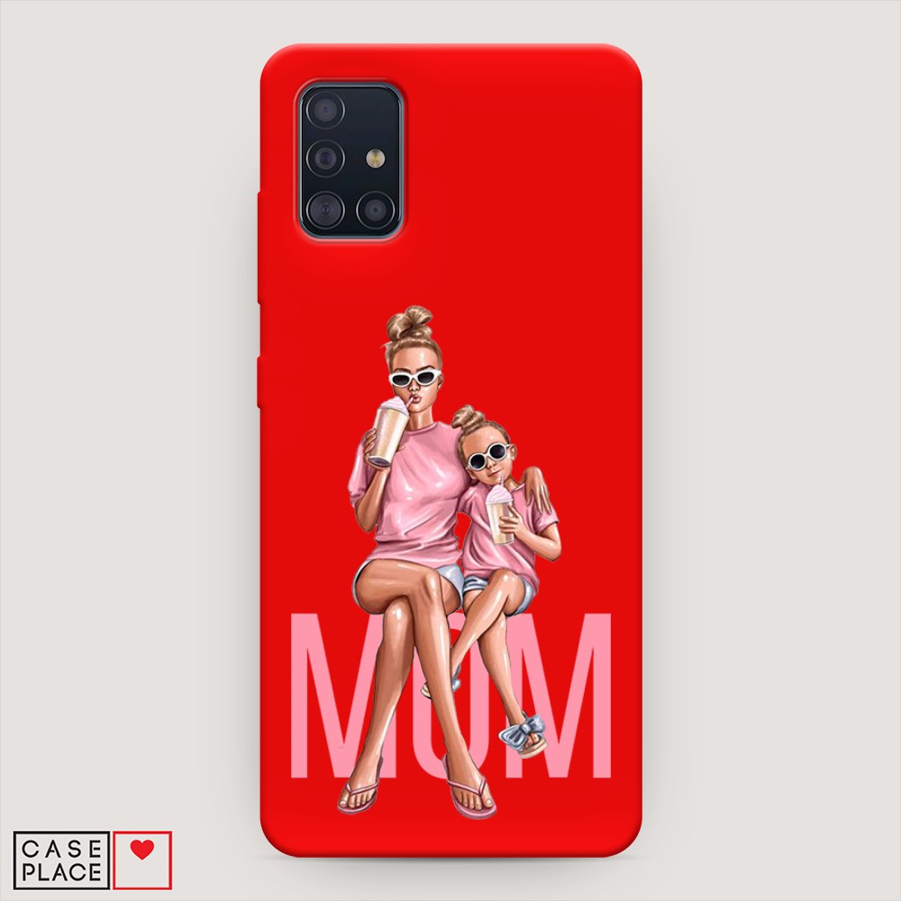 фото Матовый силиконовый чехол "lovely mom" на samsung galaxy a51 awog