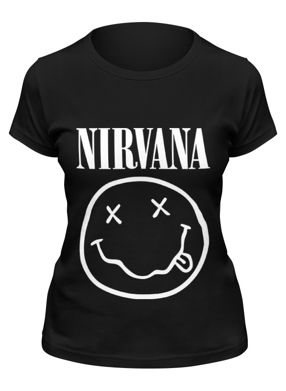 

Футболка женская Printio Nirvana (нирвана) черная S, Черный, Nirvana (нирвана)