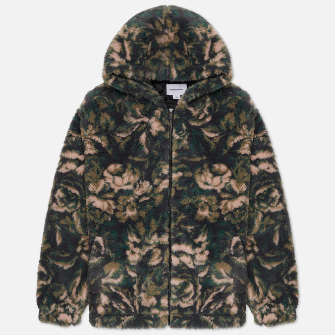 

Мужская флисовая куртка thisisneverthat Floral Faux Fur зелёный, Размер L, Зеленый, Floral Faux Fur
