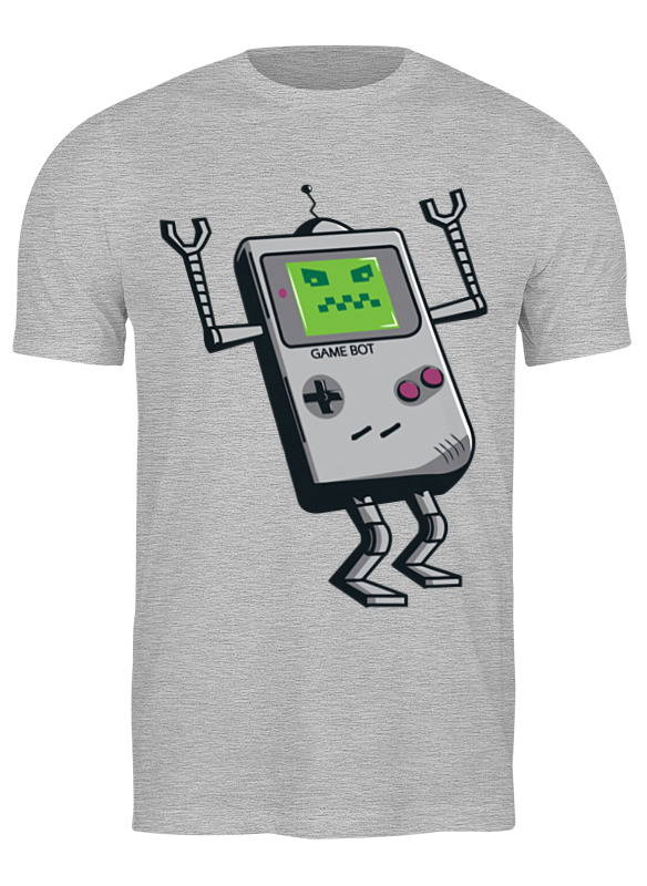 

Футболка мужская Printio Game boy серая M, Серый, Game boy