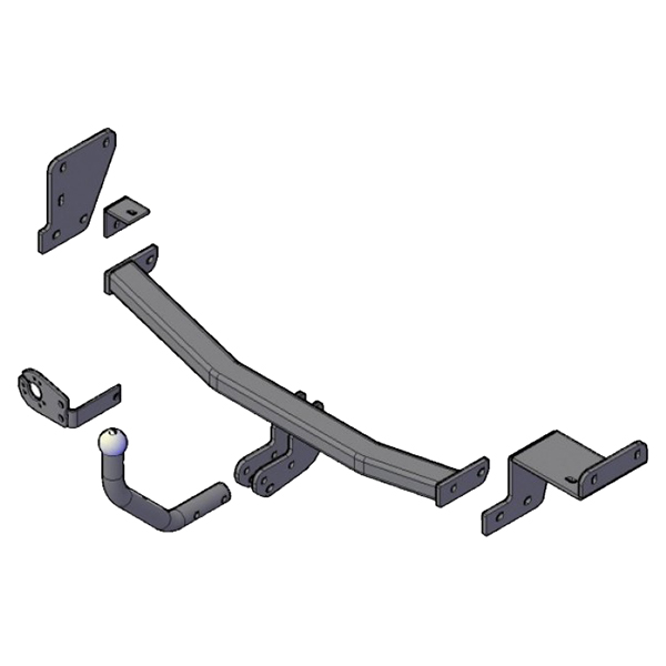 

Фаркоп Kia Сeed хетчбек 2012-2015 Hyundai i30 хетчбек 2012-2015 твердое крепл шара, 7352