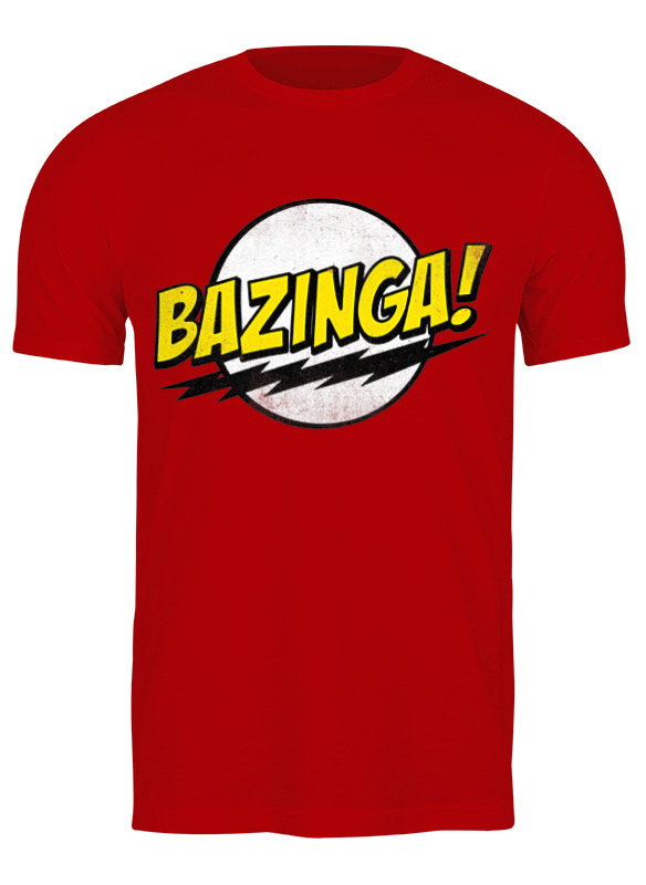 

Футболка женская Printio Bazinga! красная M, Красный, Bazinga!