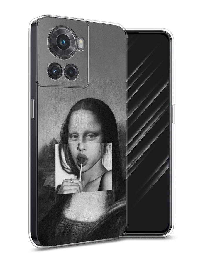 

Чехол Awog на OnePlus Ace / ВанПлас Ace "Mona Lisa sucking lollipop", Разноцветный, 153050-9
