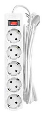 Сетевой фильтр CBR 5 Sockets 5m CSF 2505-50 White PC 780₽