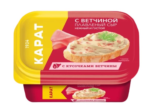 Плавленый сыр Карат с Ветчиной 45% 200 г