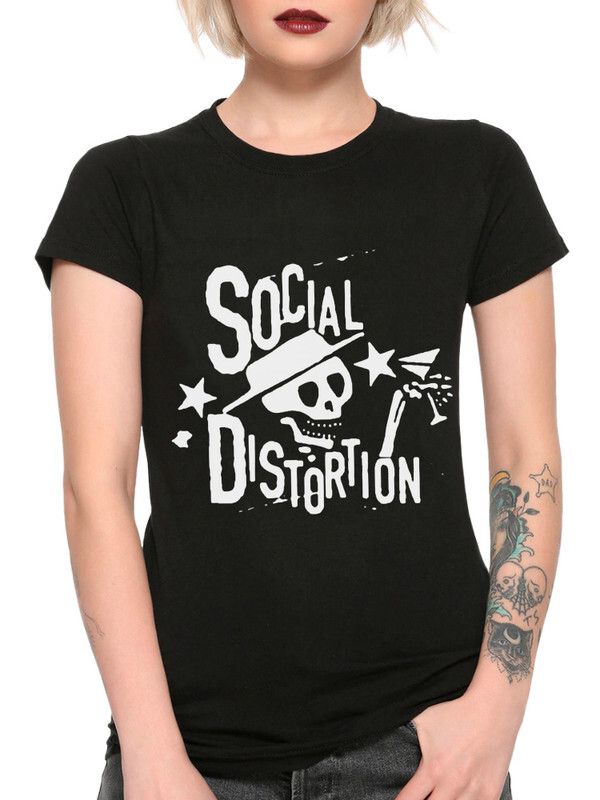 фото Футболка женская design heroes social distortion черная 2xl