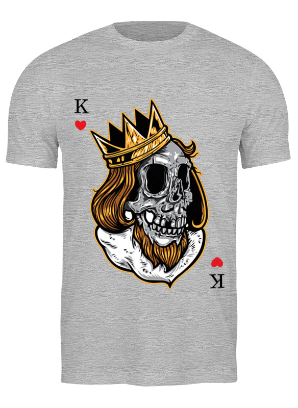 

Футболка мужская Printio Король серая M, Серый, Король