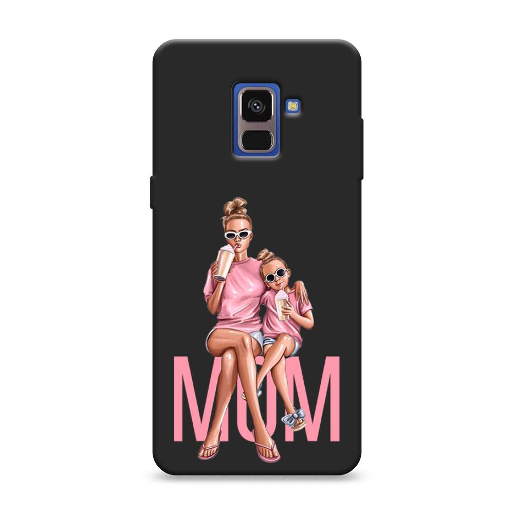 фото Матовый силиконовый чехол "lovely mom" на samsung galaxy a8 2018 awog