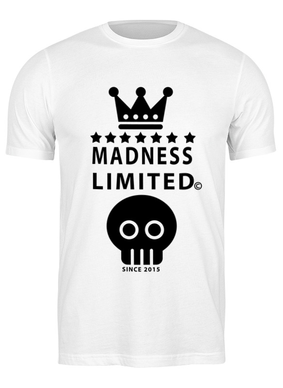 

Футболка мужская Printio Madness белая L, Белый, Madness