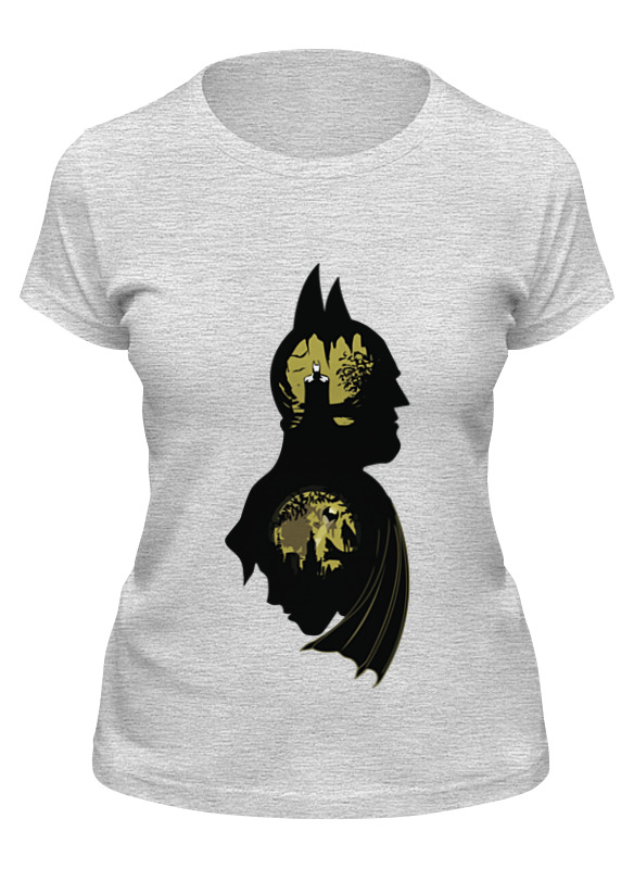 

Футболка женская Printio Бэтмен (batman) серая S, Серый, Бэтмен (batman)