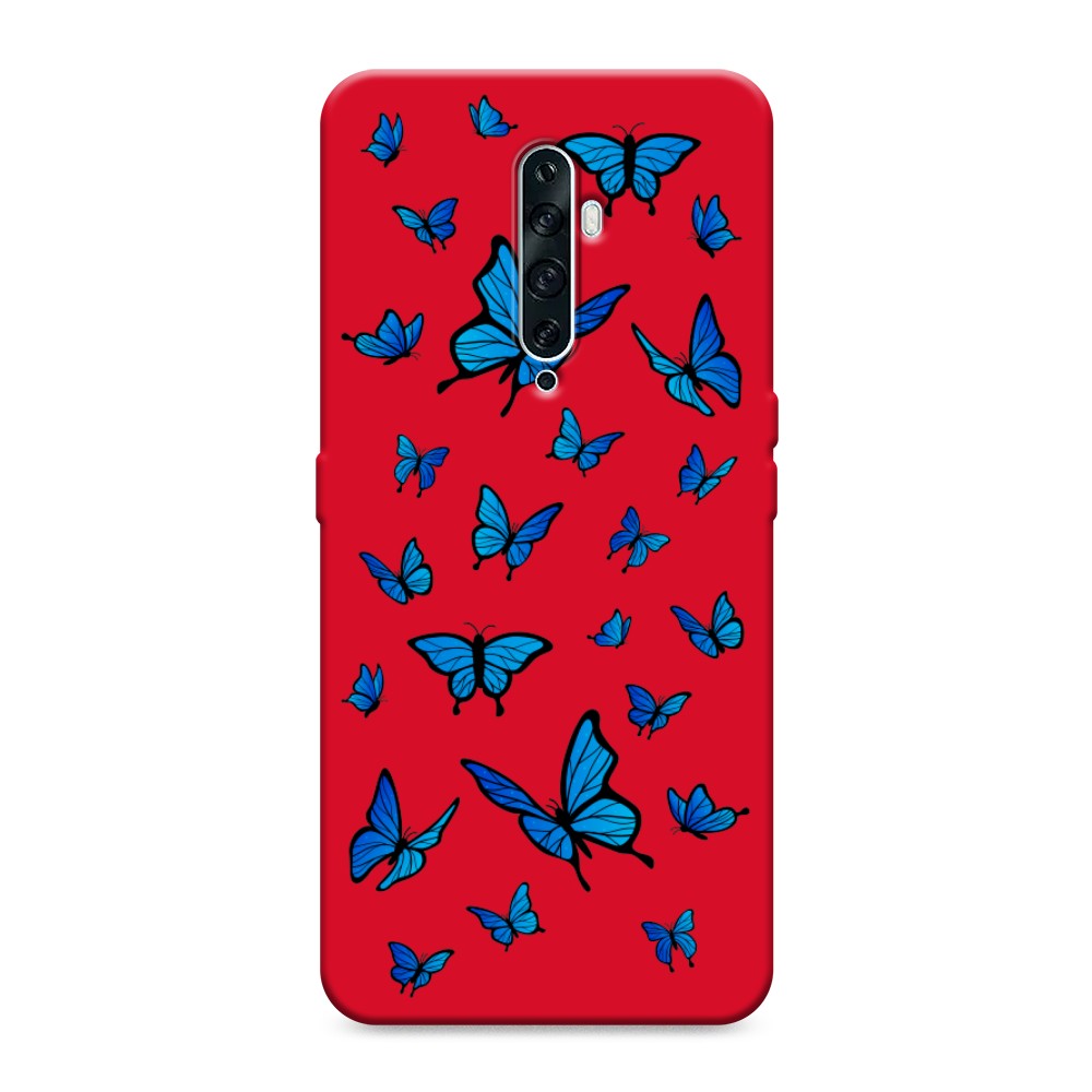 

Чехол Awog на Oppo Reno 2Z "Синие бабочки", Разноцветный, 251853-1
