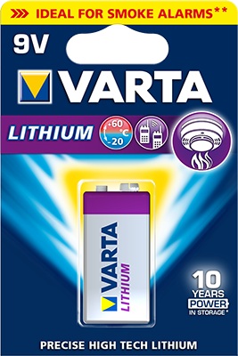 фото Батарейка литиевая varta professional lithium 9v