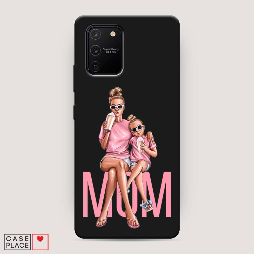 фото Матовый силиконовый чехол "lovely mom" на samsung galaxy a91 awog