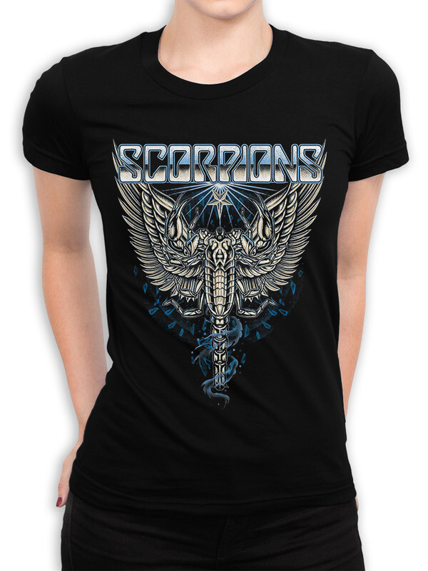 фото Футболка женская design heroes группа scorpions черная xl