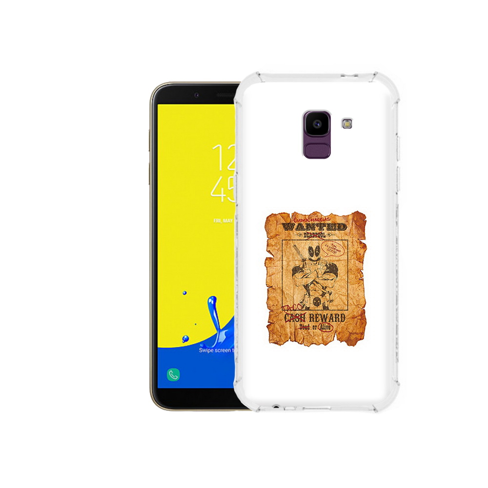 

Чехол MyPads Tocco для Samsung Galaxy J6 (2018) дедпул, Прозрачный, Tocco