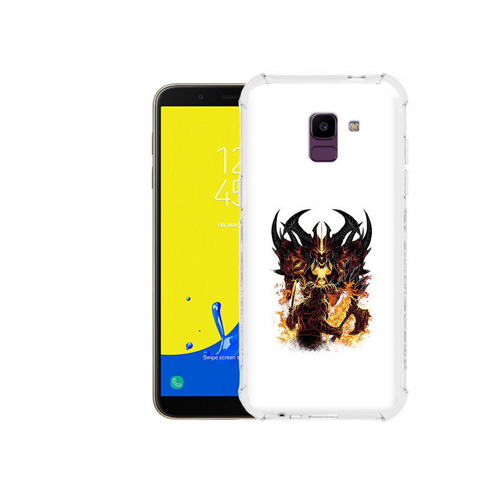 

Чехол MyPads Tocco для Samsung Galaxy J6 (2018) демон shadow fiend, Прозрачный, Tocco