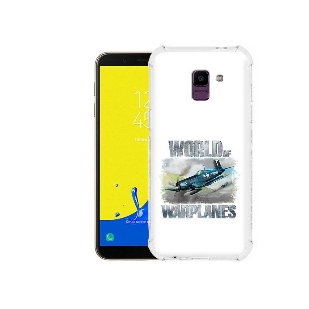 

Чехол MyPads Tocco для Samsung Galaxy J6 (2018) Боевой самолет, Прозрачный, Tocco