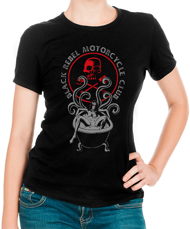 фото Футболка женская design heroes black rebel motorcycle club черная 3xl