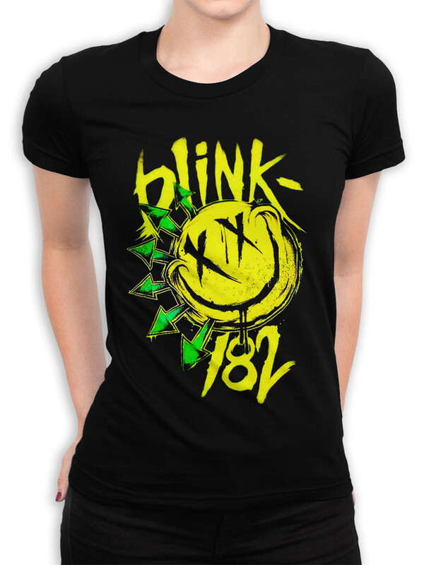 фото Футболка женская design heroes группа blink-182 черная 2xl