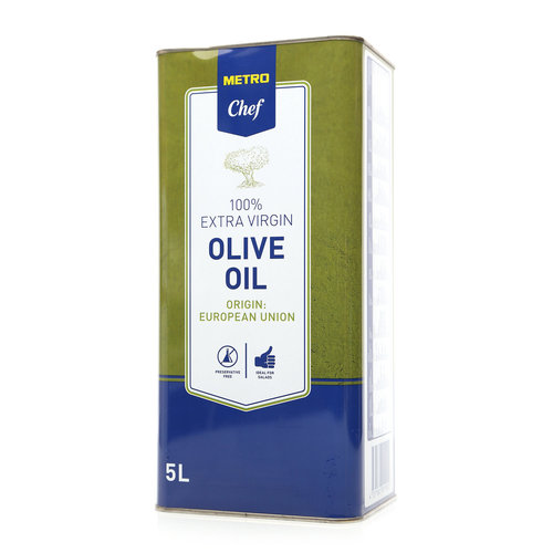 фото Масло chef extra virgin olive oil оливковое нерафинированное 5 л