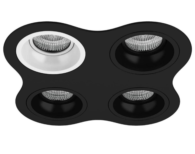 

Lightstar Встраиваемый светильник Lightstar Domino D64706070707 чёрный