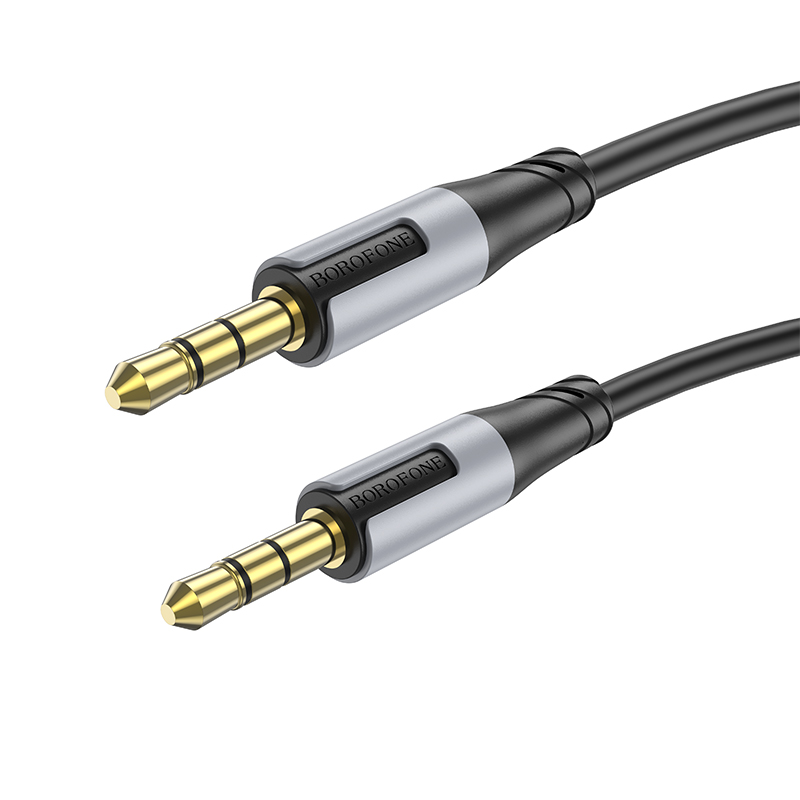 

Аудиокабель AUX 3.5mm 1.0м Borofone BL19 Black, BL19
